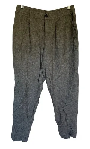 a new day‎ linen rayon gray trousers pockets women's size 10 business casual thumbnail 1
