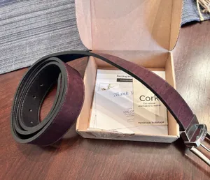 Women's brown Cork Belt with Silver Buckle thumbnail 1