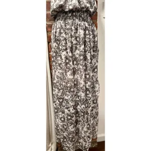 AllSaints Nyla Floral Ruffle Maxi Dress Grunge Romantic thumbnail 6