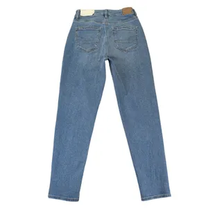 American Eagle Mom Jean High‎ Rise Washed Blue Stretch Denim Womens 0 Reg thumbnail 2