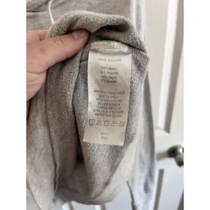 QUINCE SuperSoft Fleece Pullover Hoodie in Heather Grey - Size XS thumbnail 5