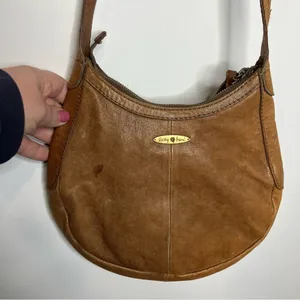Vintage lucky brand woven leather crossbody bag small/med size‎ thumbnail 4