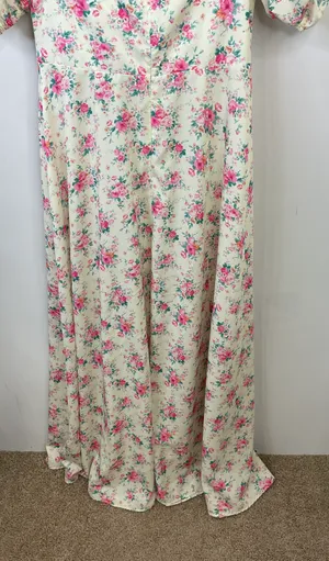 Floral Puff Sleeve Maxi Dress thumbnail 9