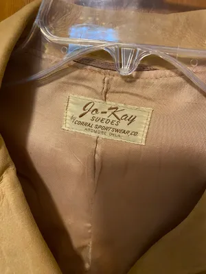 VTG 70s Jo-Kay Suede Leather Jacket Tan/Light Brown Western Fringe FUC thumbnail 3