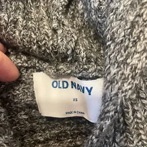 Old navy grey ribbed hooded sweater size xs thumbnail 5