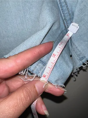 Old Navy Light Blue Denim Cutoff Shorts size 6 thumbnail 6