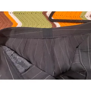 Kenneth Cole Women’s 2pc Striped Suit Black Business Casual Corpcore XL thumbnail 13