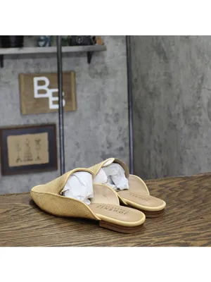 NWT Journee Collection Akza Slip-On Square Toe Mule Flats Beige Brown 7.5M thumbnail 3