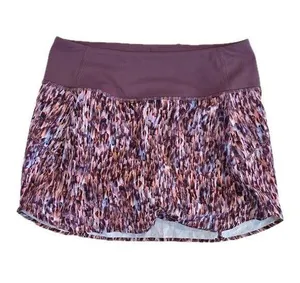 Athleta Run With It 14" Skort Featherweight Running Tennis Multi Color Small S thumbnail 1