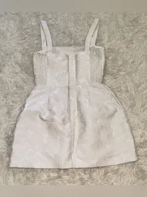 NEW Amanda Uprichard Martini Floral Jacquard White Romper Sz S thumbnail 8