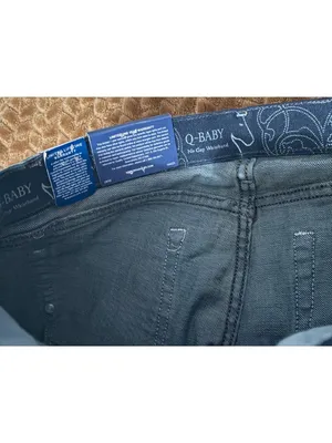 NWT New Wrangler Q-Baby Riding Jeans Mid-Rise Bootcut 7/8 X 36 Dark Wash thumbnail 6