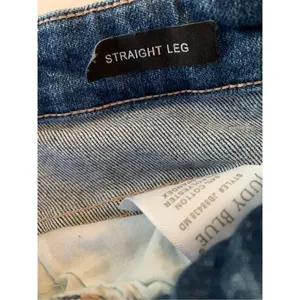 Judy Blue Straight Leg Denim Jeans Rainbow Embroidery Style JB88438 MD Size 29 thumbnail 5