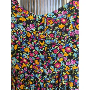 Wild‎ Fable Women Multicolor Floral Button Front Smocked Back Romper Size Medium thumbnail 2