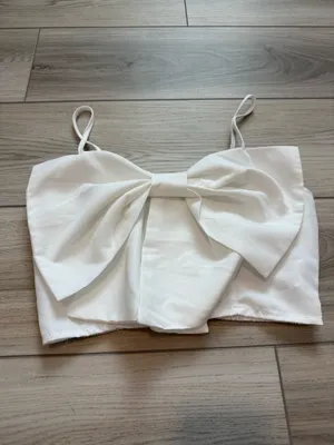SHEIN Prive Big Bow Front Smocked Back Cami thumbnail 2