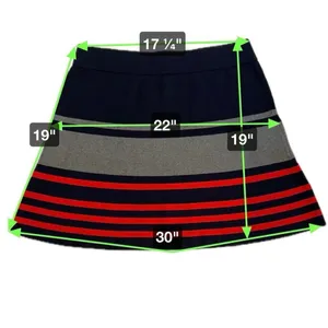 Ann Taylor LOFT Striped Sweater Skater A-Line Skirt NEW without tags Size L thumbnail 4