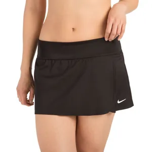 Nike Solid‎ Element Board Skirt Womens S Black Built In Brief Sporty Swimwear thumbnail 1