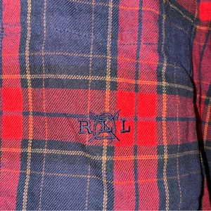 lauren ralph lauren‎ Small Red Blue Plaid Collar Button Down Top CP thumbnail 4