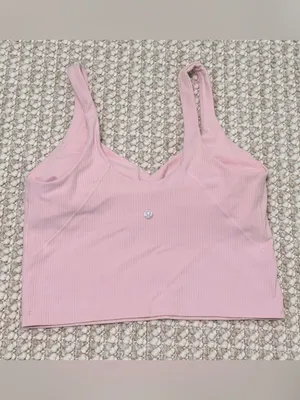 lululemon Pink Align Ribbed Tank Top size 8 thumbnail 9