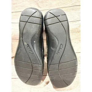 Clarks Bendables Womens 7 Black Leather Mary Jane Shoes Adjustable Strap thumbnail 5