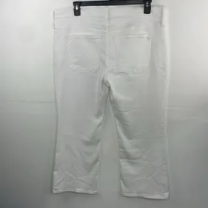 Madewell Mid Rise Kick Out With Magic Pocket White Plus Size thumbnail 6