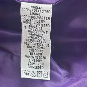 Bob Mackie Wearable Art Purple Fleece Embroidered‎ Paisley Jacket Womens Large L thumbnail 6