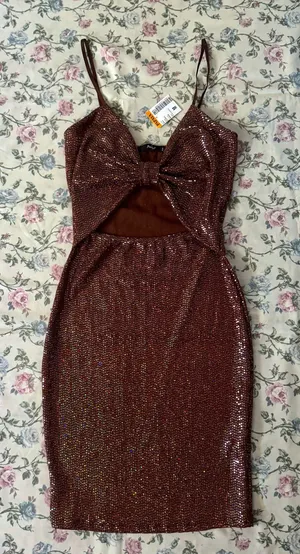 Sheer Dress Papaya  thumbnail 1