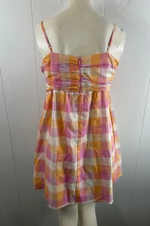 Anthropologie Charlie Holiday Women's Madonna Mini Dress Tonal Hibiscus. Size 8 thumbnail 9