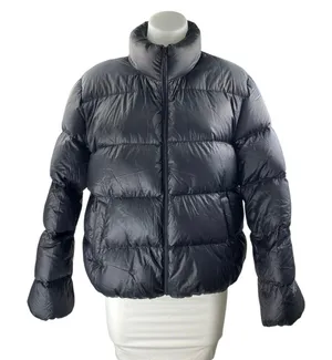 Aritzia TNA Women's Black Zip Up Long Sleeve Packable Puffer Coat Jacket Size M thumbnail 1