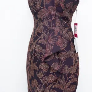Vince‎ Camuto. Jacquard Embroidered Dress. thumbnail 6