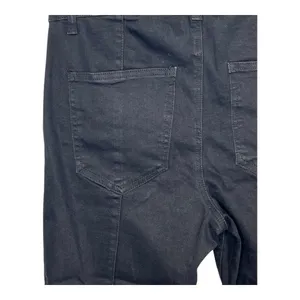For The Republic Wide Leg Jeans Womens 8 Black Seam Detail Ankle Zip High‎ Rise thumbnail 9