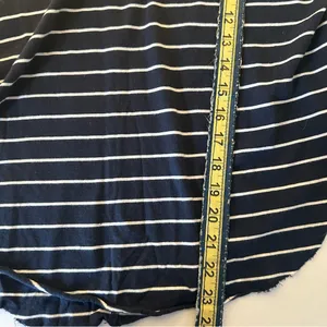 Hollister Navy and White Striped Tee thumbnail 7