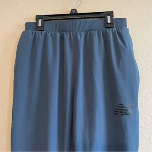 New‎ Balance Womens Slate Blue Tapered Athletic Jogger Pants Ankle Zip Size S thumbnail 2