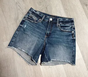 Silver suki denim shorts  thumbnail 1