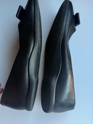 Cole Haan Black Leather Bow Peep-Toe Flats 7B thumbnail 7