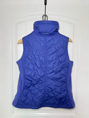 Columba Sportswear Large Purple FQuilted Fleece Vest Cabincore Granolagirl Y2K thumbnail 2