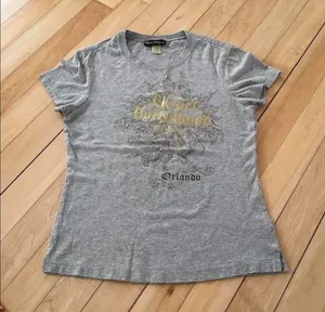 Vintage Y2K Planet Hollywood Orlando Gray Graphic Tee thumbnail 1