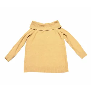 Express Sweater Womens S Tan Novelty Button‎ Off The Shoulder Oversized NWT thumbnail 3