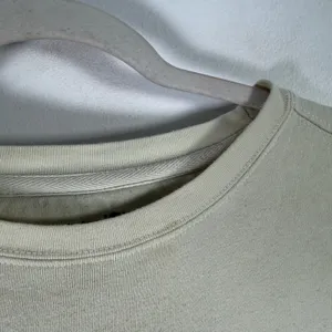 Natural Life Sweatshirt Cotton Blend Pullover Cream Navy Tie Dye READ Womens Med thumbnail 4