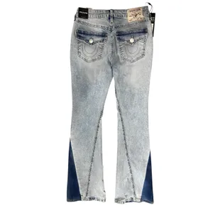 True Religion Jeans Joey NWT Y2K Mid Rise SZ 26 Patchwork Two Tone Flap Pockets thumbnail 4