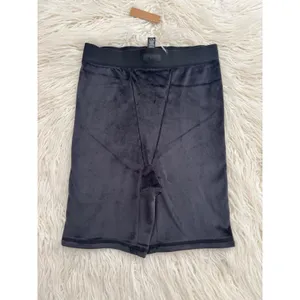 Skims High Waist Velour Short Onyx Size Small thumbnail 4