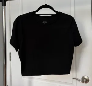 Wild Fable Black Crop Top thumbnail 1