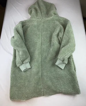 Fuzzy sweater cardigan Green thumbnail 7