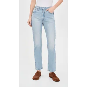501s Levi's Light Wash Relaxed High Rise Straight Leg Jeans Size 28 thumbnail 8