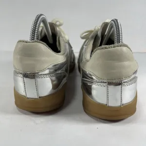 Madden Girl Silver Metallic Lace-Up Sneakers - Women's Size 8.5M thumbnail 7