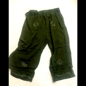 INDO cropped pants, ever green super soft Size XL thumbnail 2