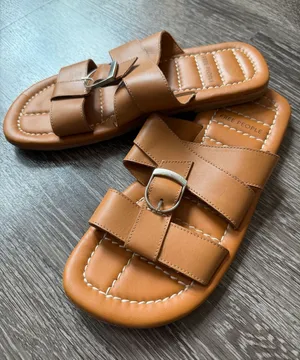 Free People Sloan Buckle Sandals in Cinnamon Clay/Cognac thumbnail 1