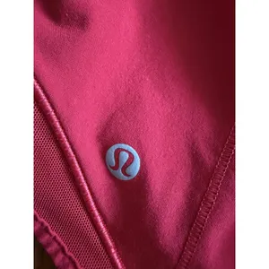 Lululemon Lined Running Shorts Womens 6 Tall Red thumbnail 3