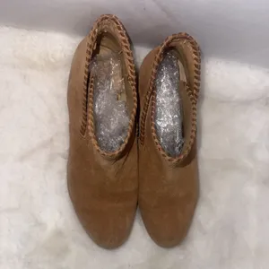 Jack Rogers Womens Suede Scalloped Trim Ankle Booties Brown Size 8.5 thumbnail 8