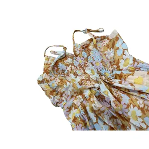 Gap Floral Dress Women Small Daisy Tiered Tie Front Cutout CottageCore Whimsical thumbnail 5