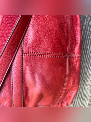Fossil Maddox Genuine Leather 1954 Red Crossbody Handbag Satchel Purse ZB5032 thumbnail 9